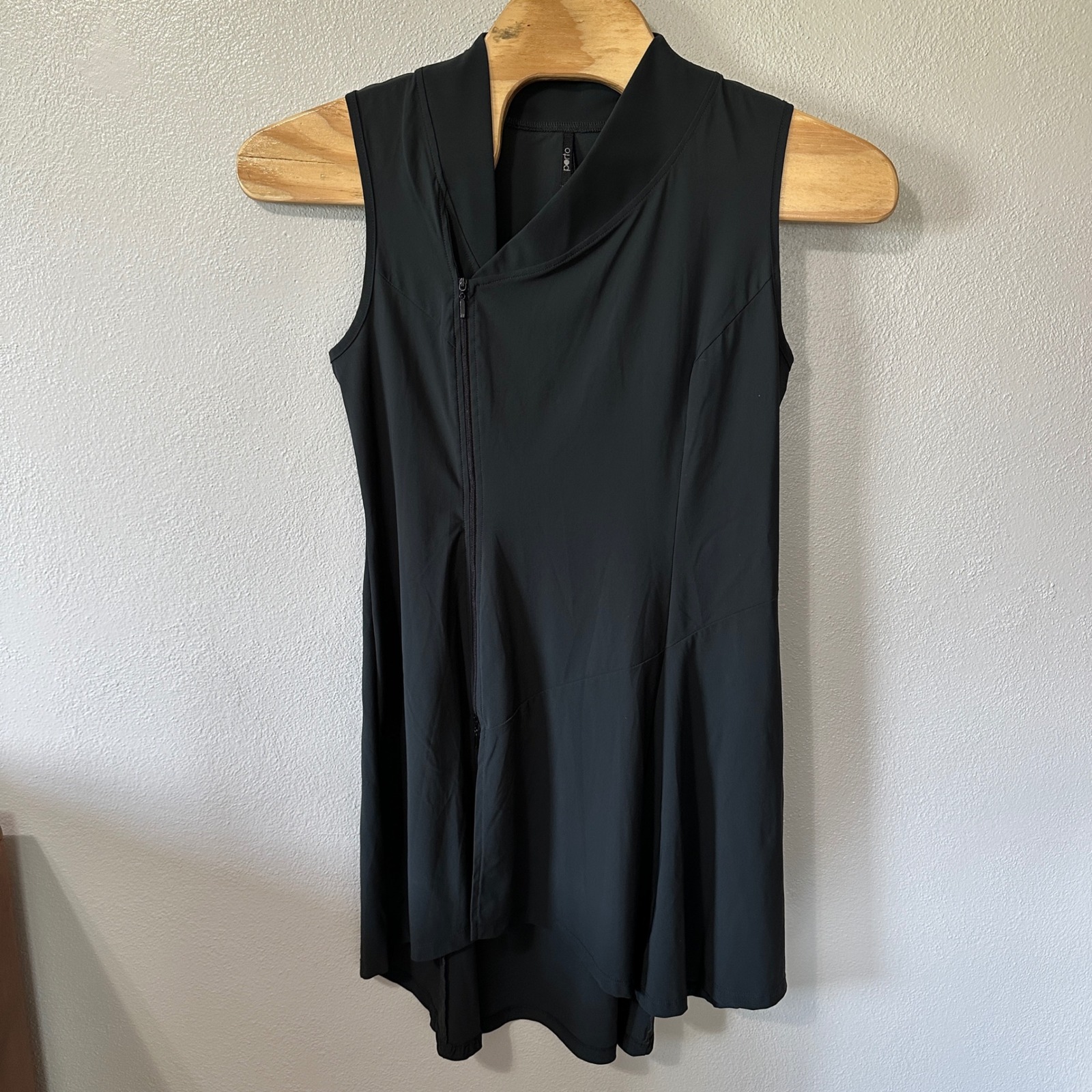 Porto Tunic Athletic Dress Sleeveless Zipper Front Asymmetrical Size 3/Large
